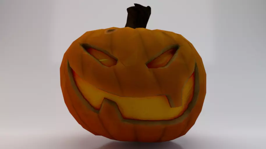 3D model Halloween Pumpkin - Jack-o-lantern VR / AR / low-poly | CGTrader