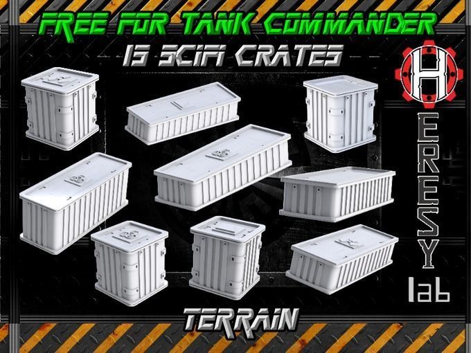 Heresylab - COnstruction Site SciFi Terrain set - 148 models 3D print model_1