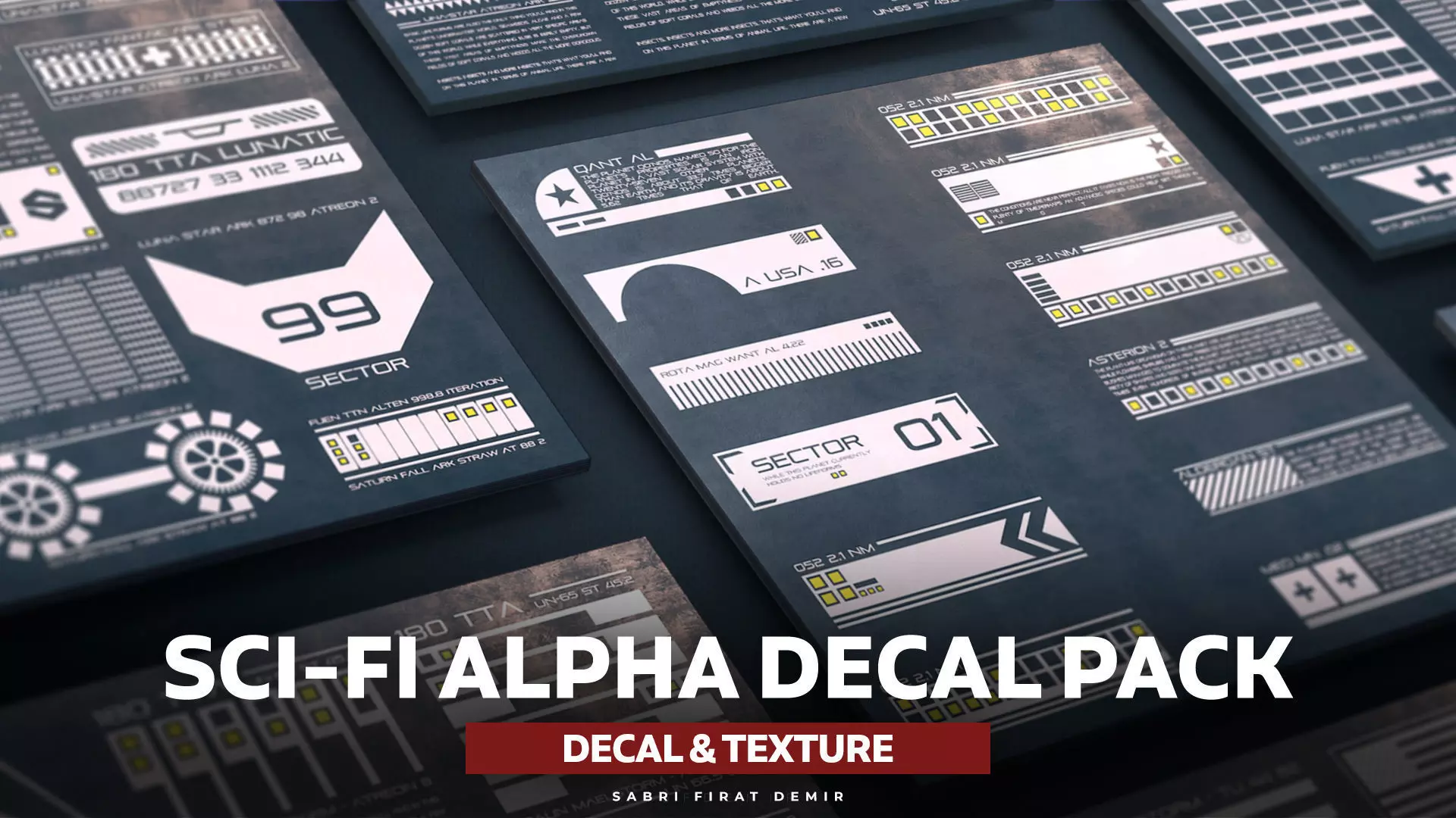 SFDEMIR Sci-Fi Decal Pack 01 Texture