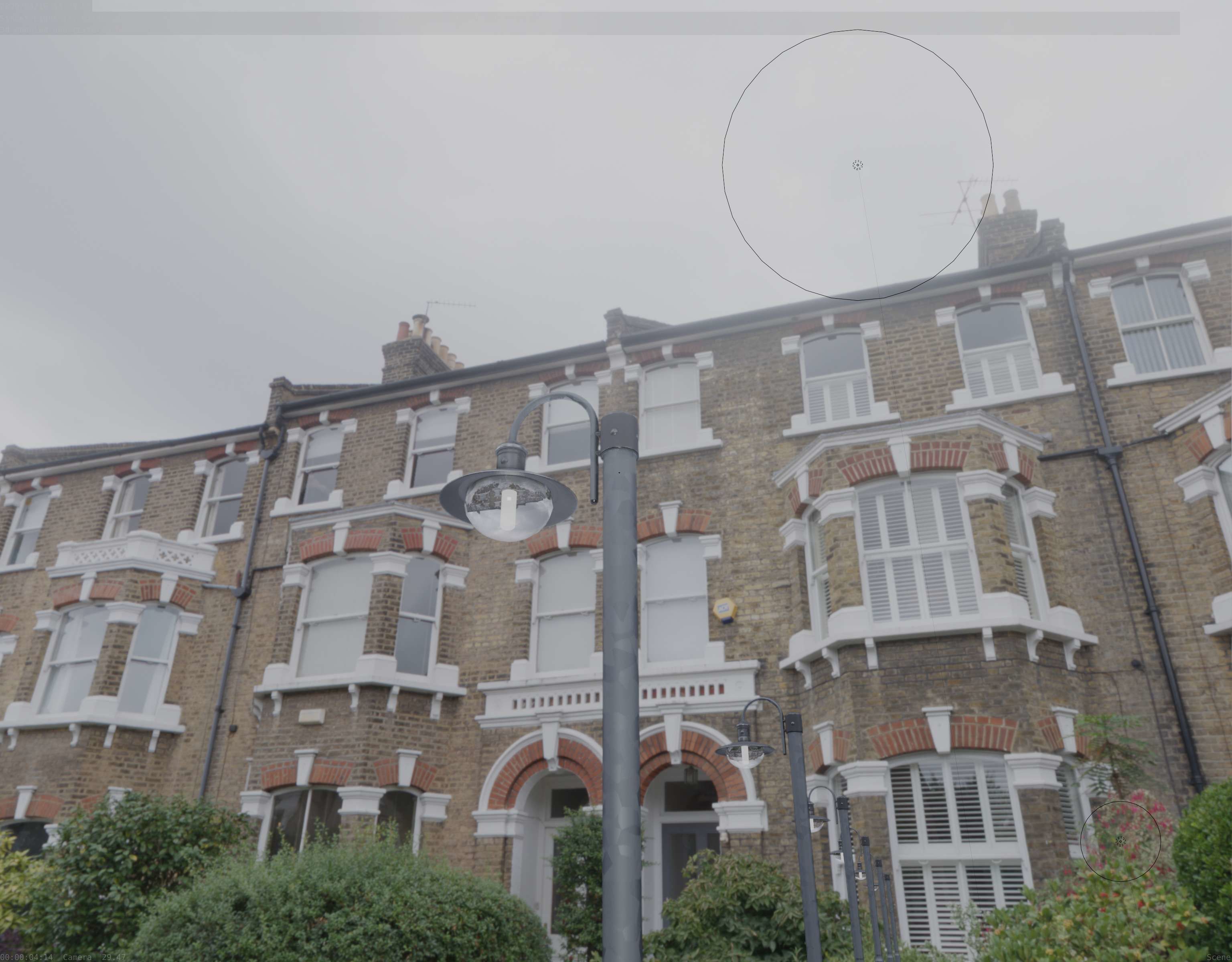 Street Light -7- Galvanized Version -1 Lamp-  Low-poly 3D model_39