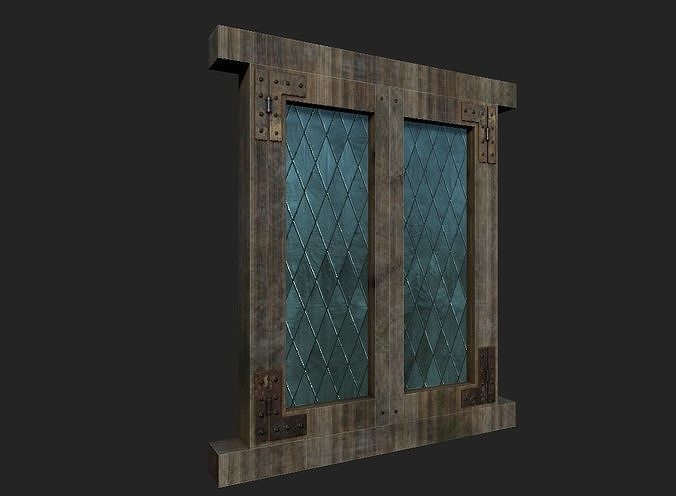Generic Medieval Window Low-poly 3D model