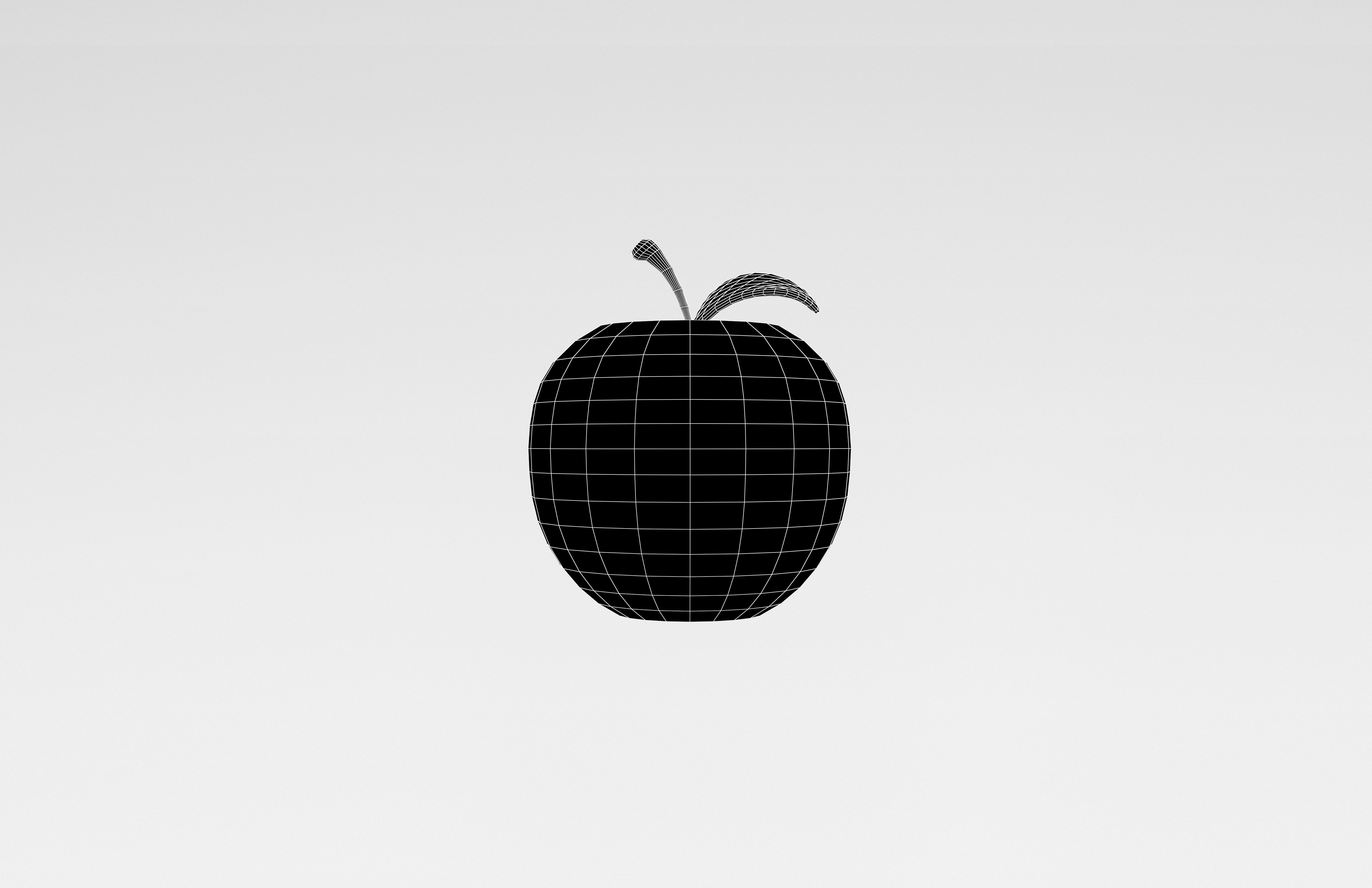 Apple v1 001 Low-poly 3D model_5