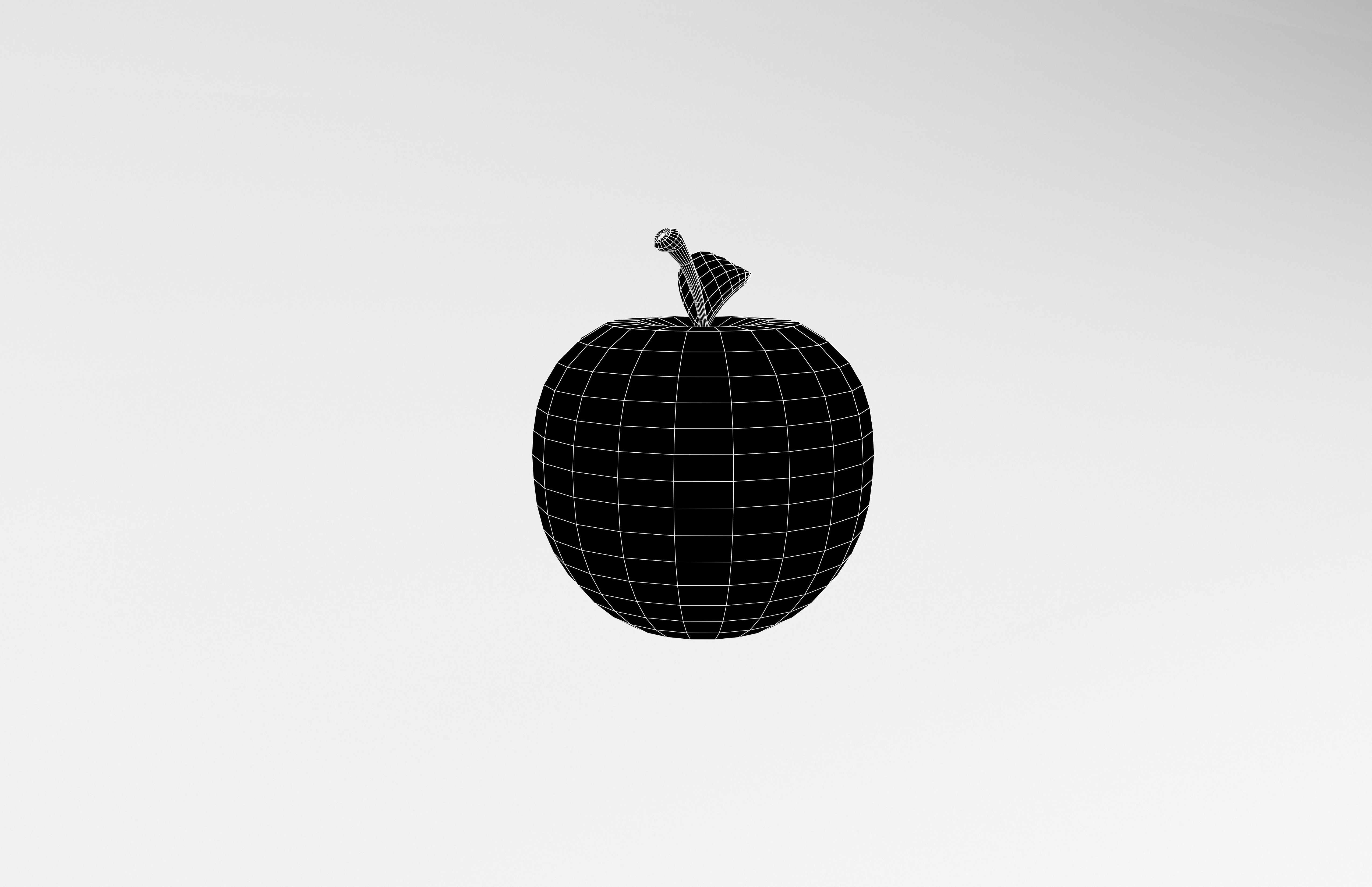 Apple v1 001 Low-poly 3D model_7