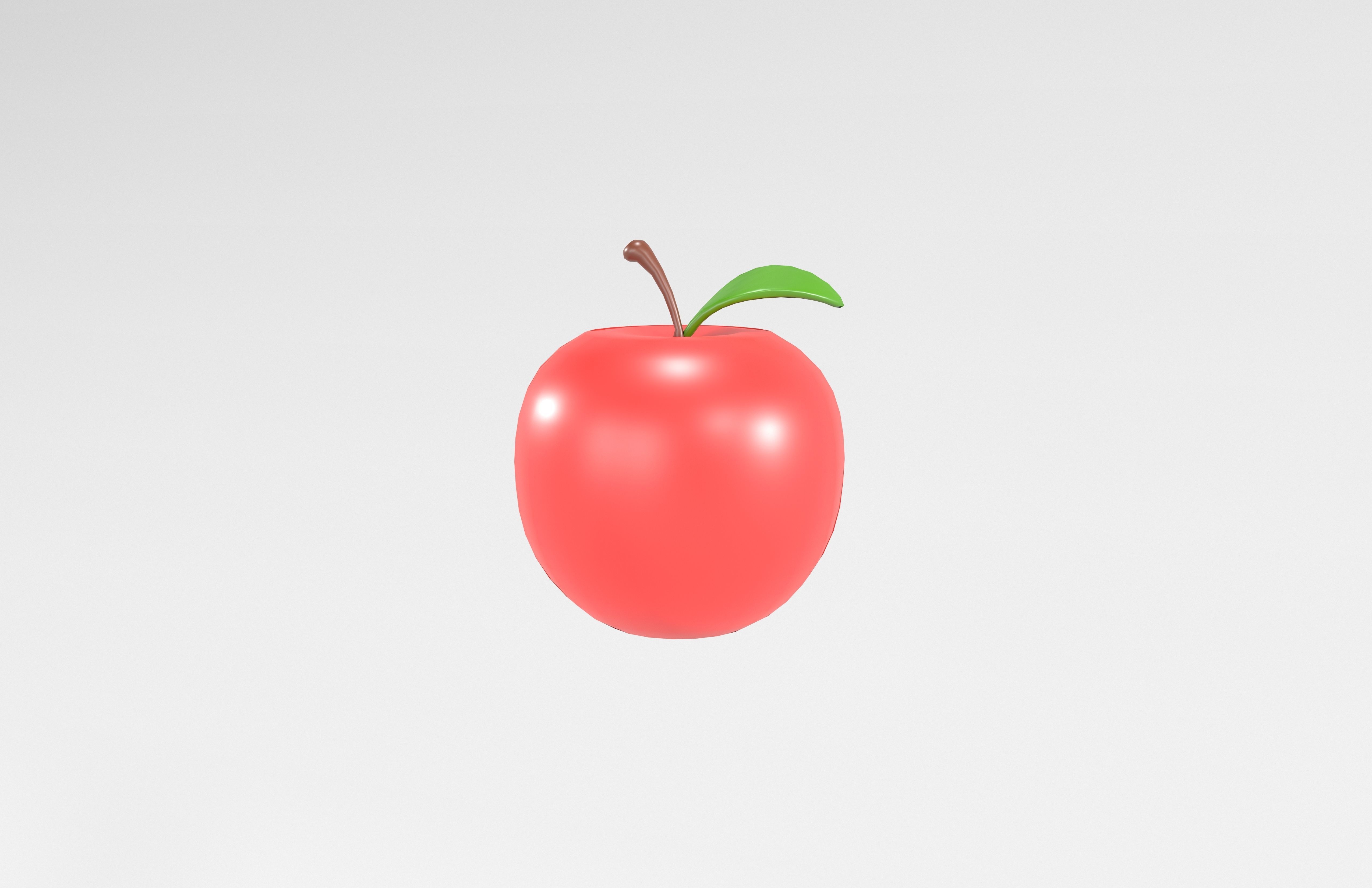 Apple v1 001 Low-poly 3D model_2