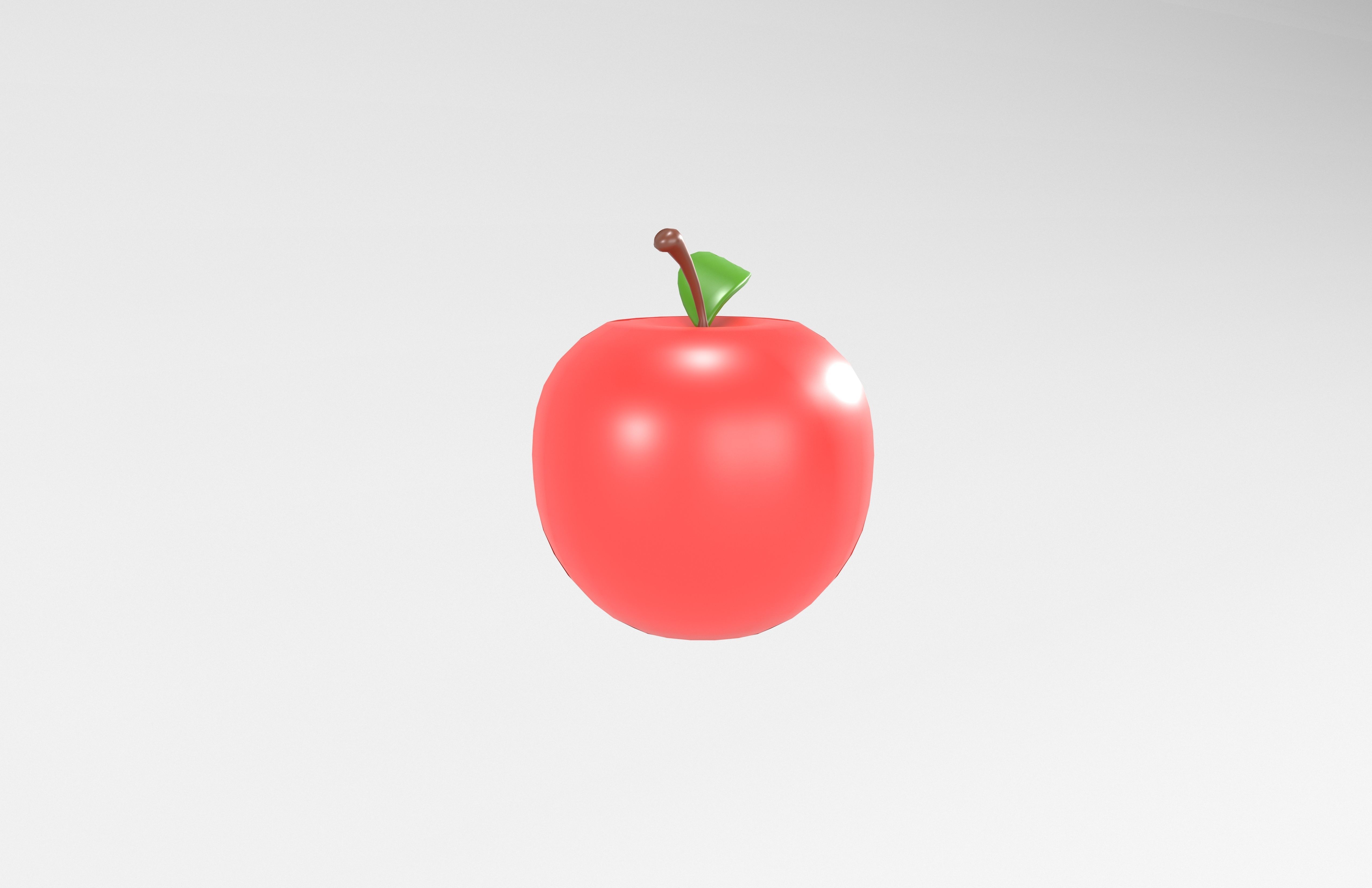 Apple v1 001 Low-poly 3D model_3