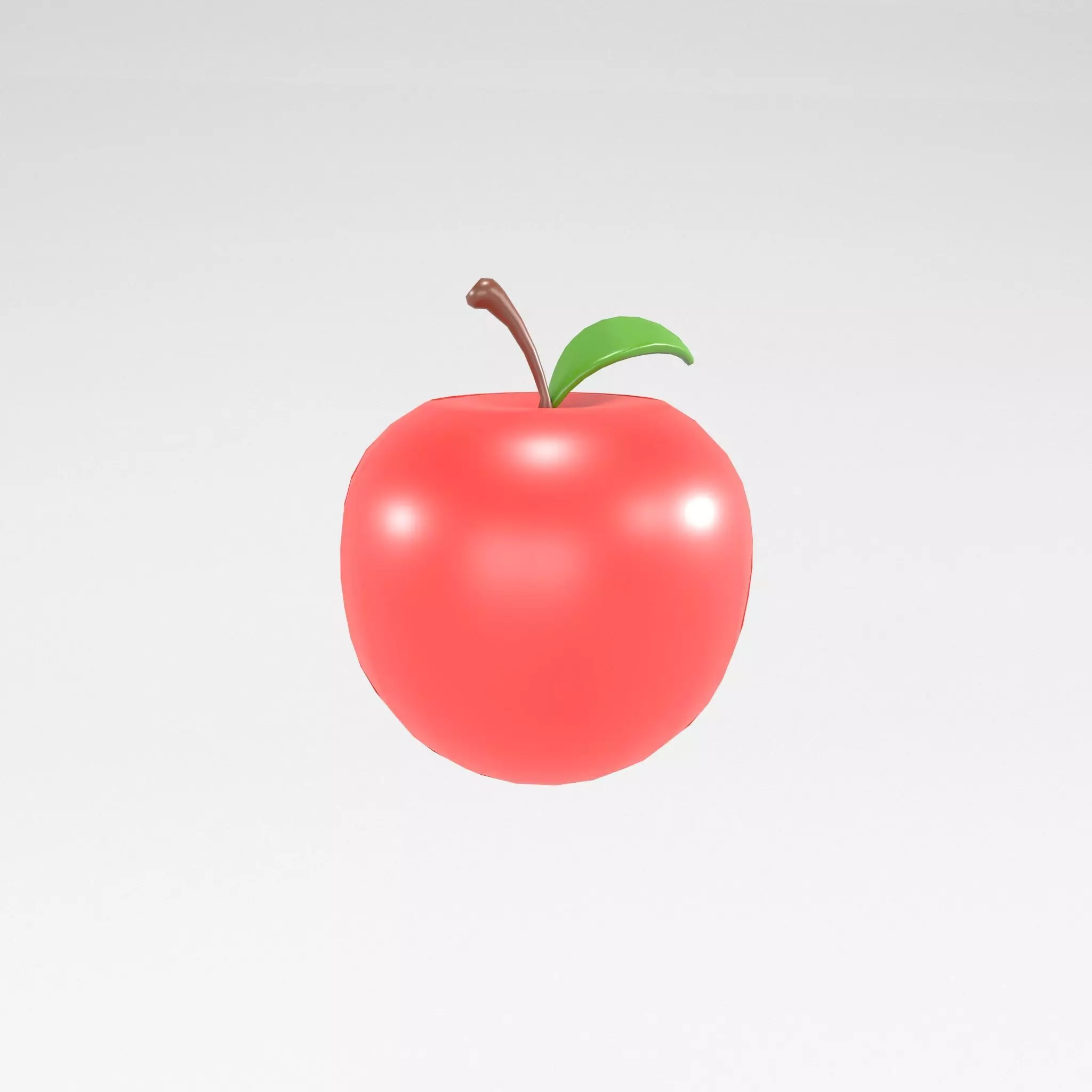 Apple v1 001 Low-poly 3D model_0