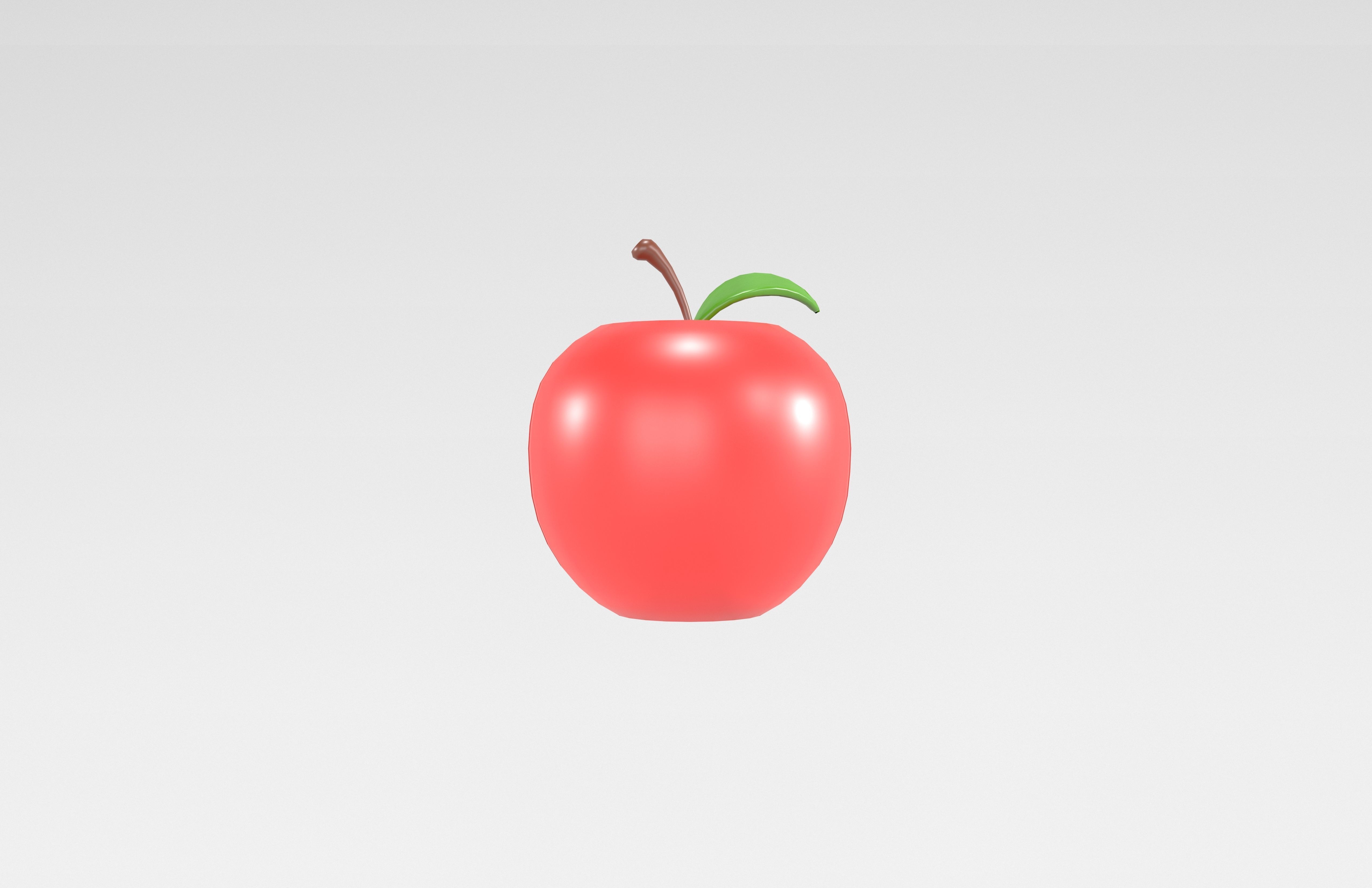 Apple v1 001 Low-poly 3D model_1