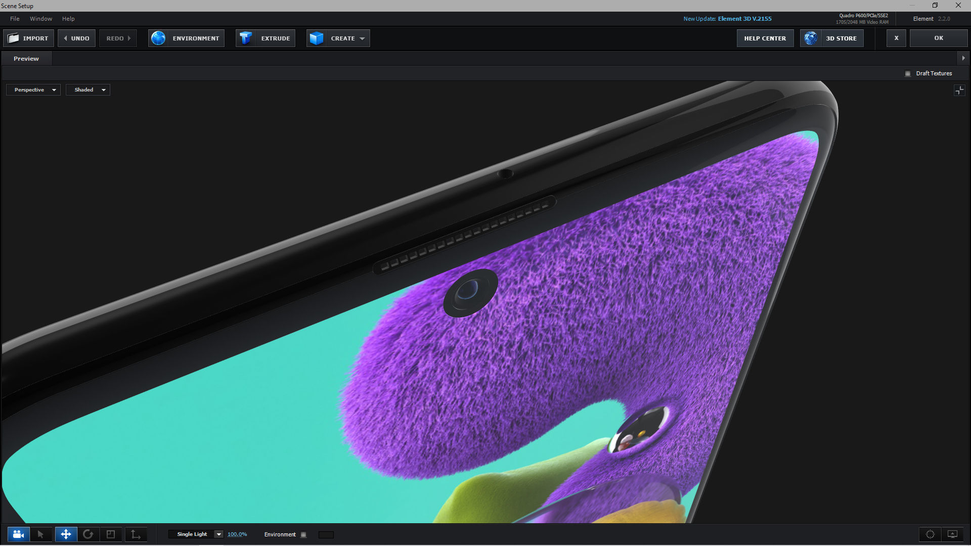 E3D - Samsung Galaxy A51 Prism Crush Blue 3D model_3