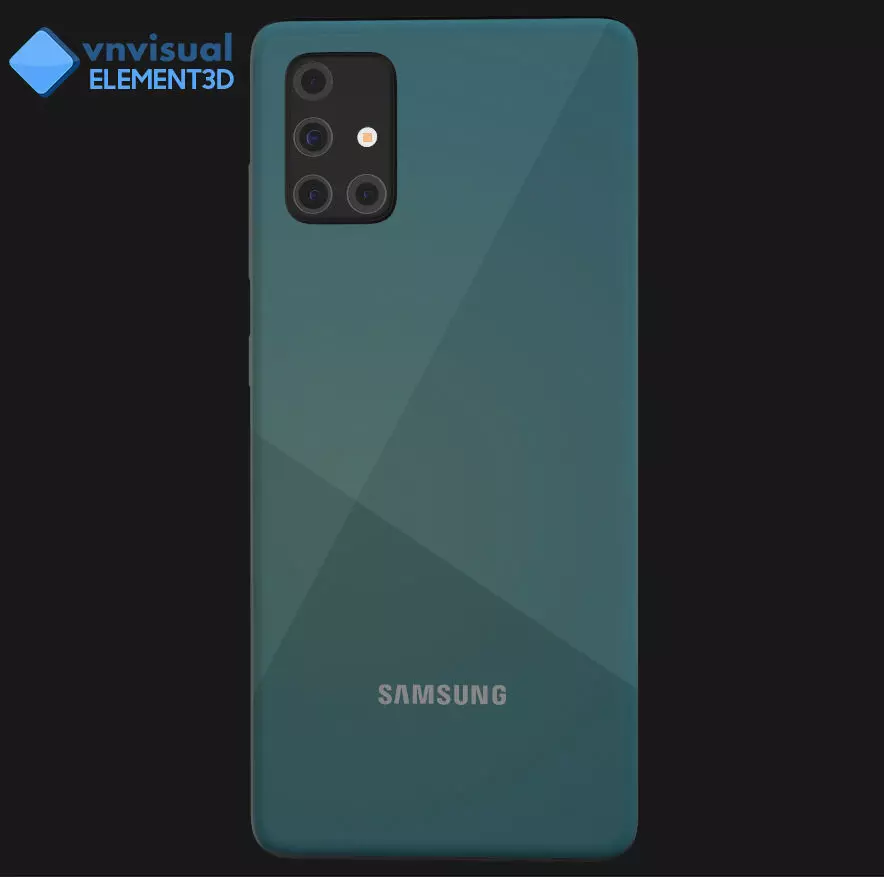 E3D - Samsung Galaxy A51 Prism Crush Blue 3D model_0