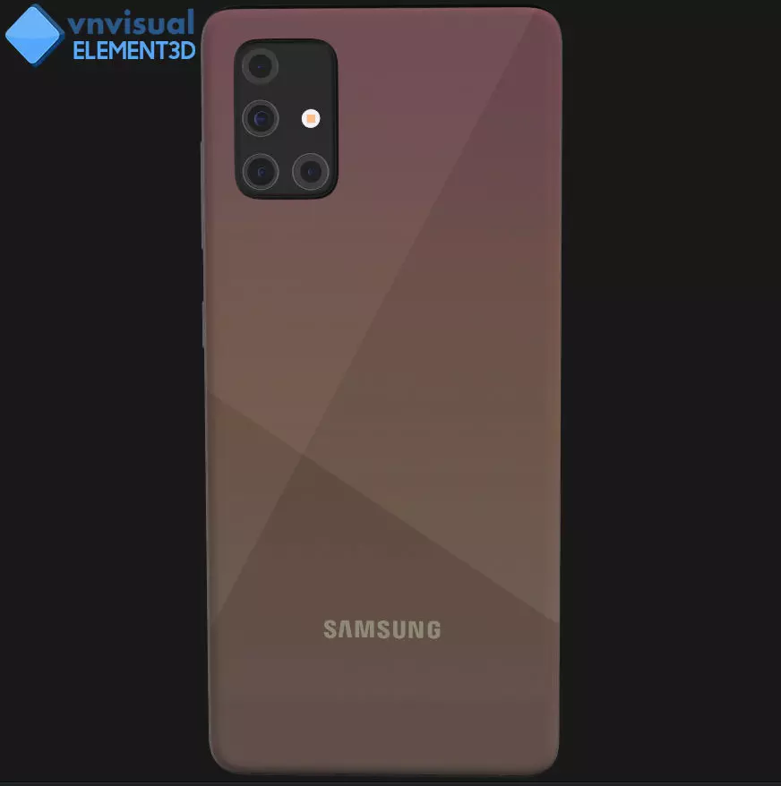 E3D - Samsung Galaxy A51 Prism Crush Pink 3D model_0