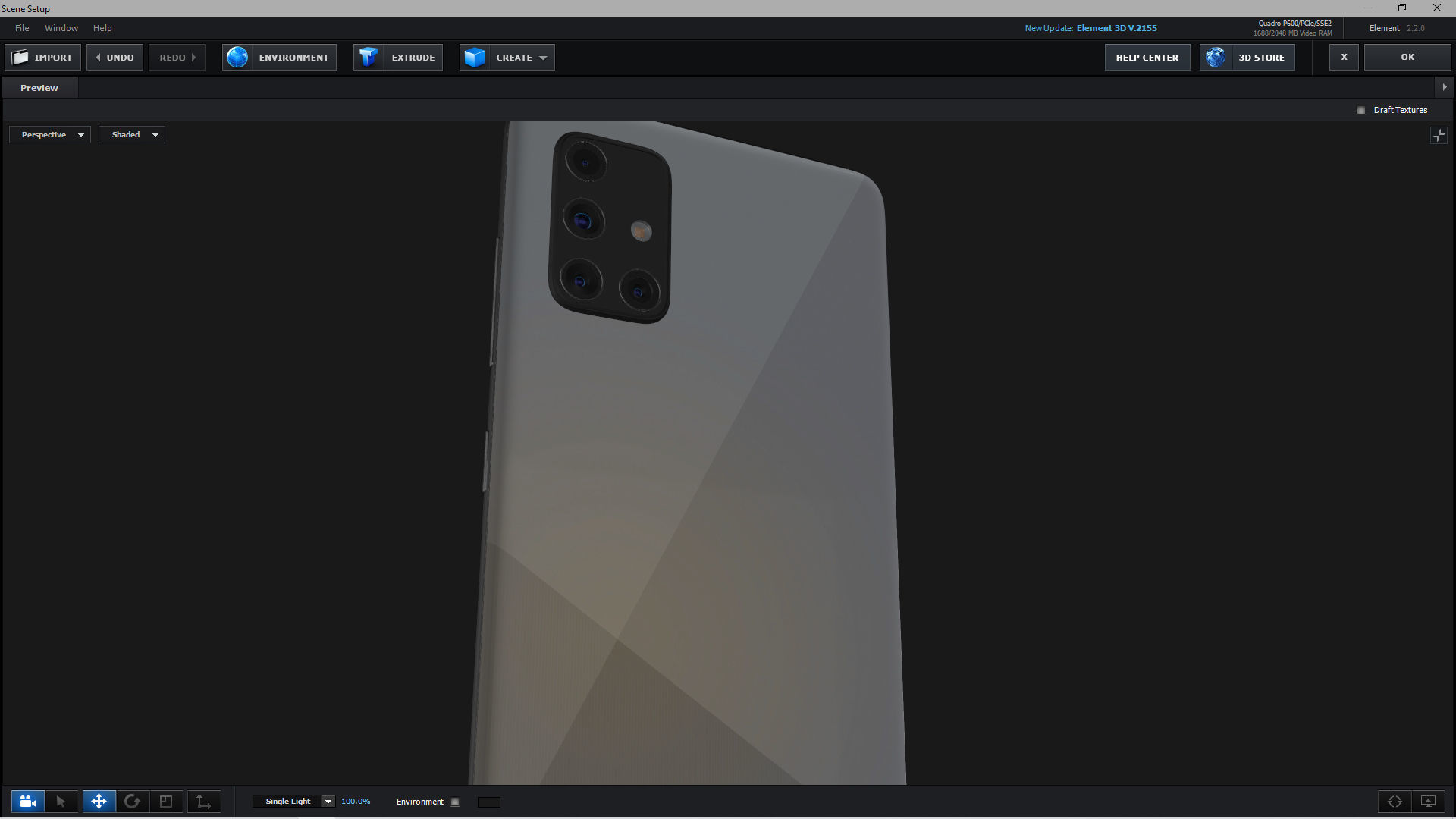 E3D - Samsung Galaxy A51 Prism Crush Silver 3D model_3