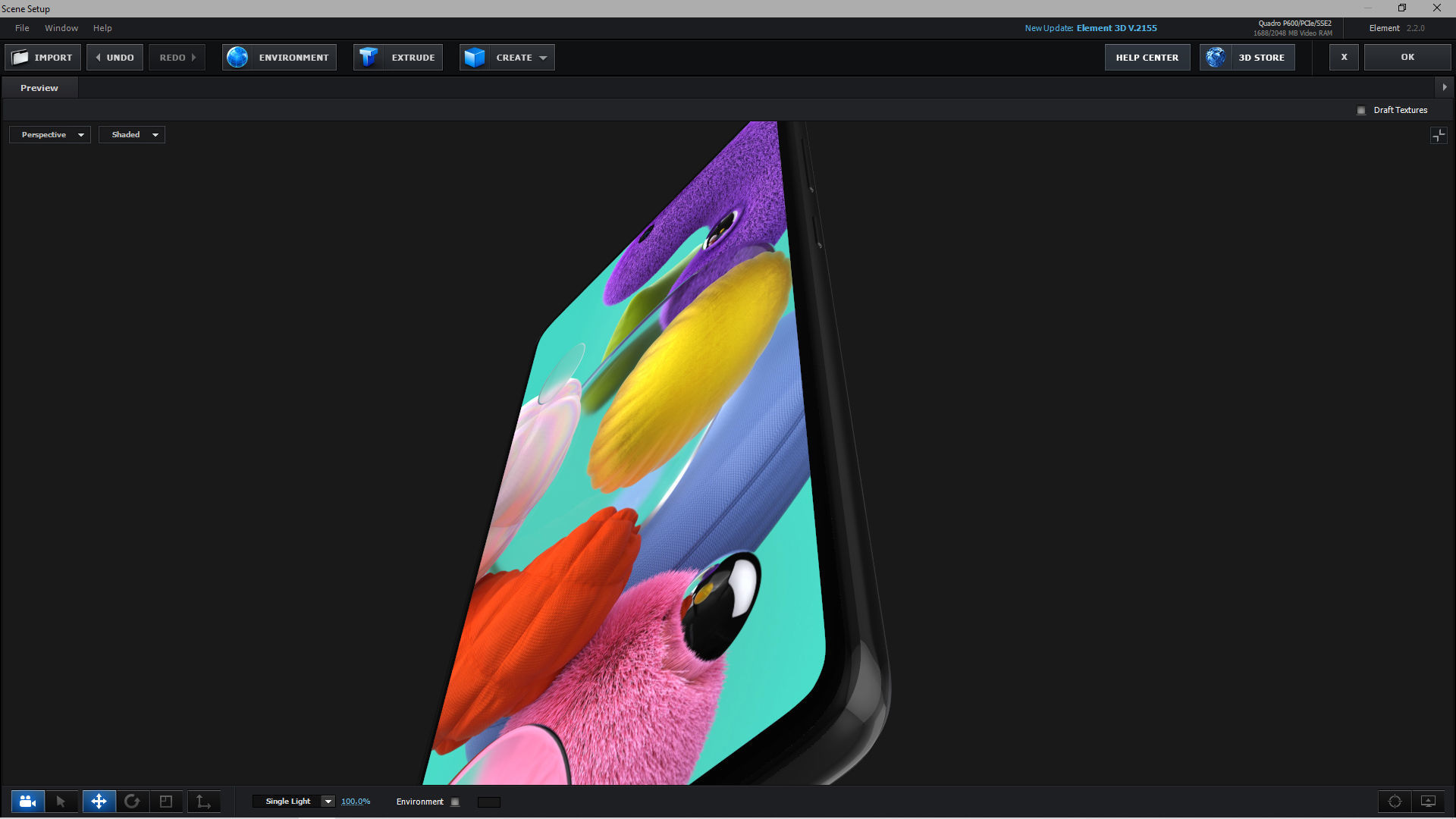 E3D - Samsung Galaxy A51 Prism Crush Silver 3D model_2