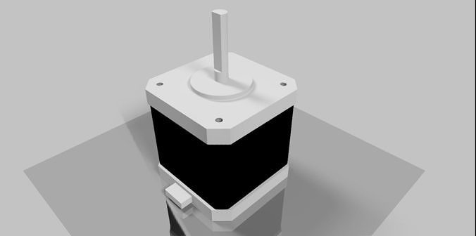 Simple model of Nema 17 stepper motor 3D print model