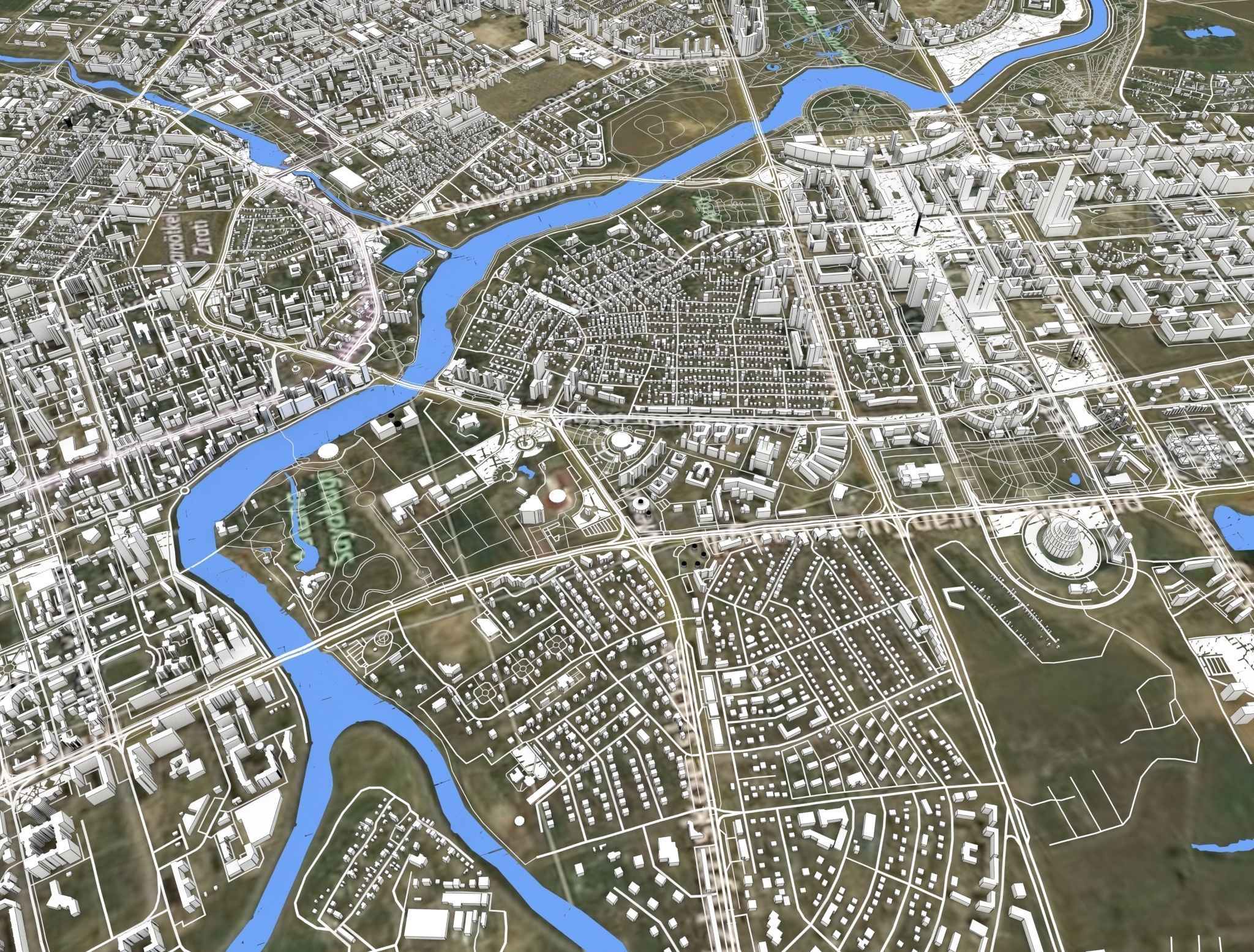 Astana Nur-Sultan Kazakhstan 3D model_5