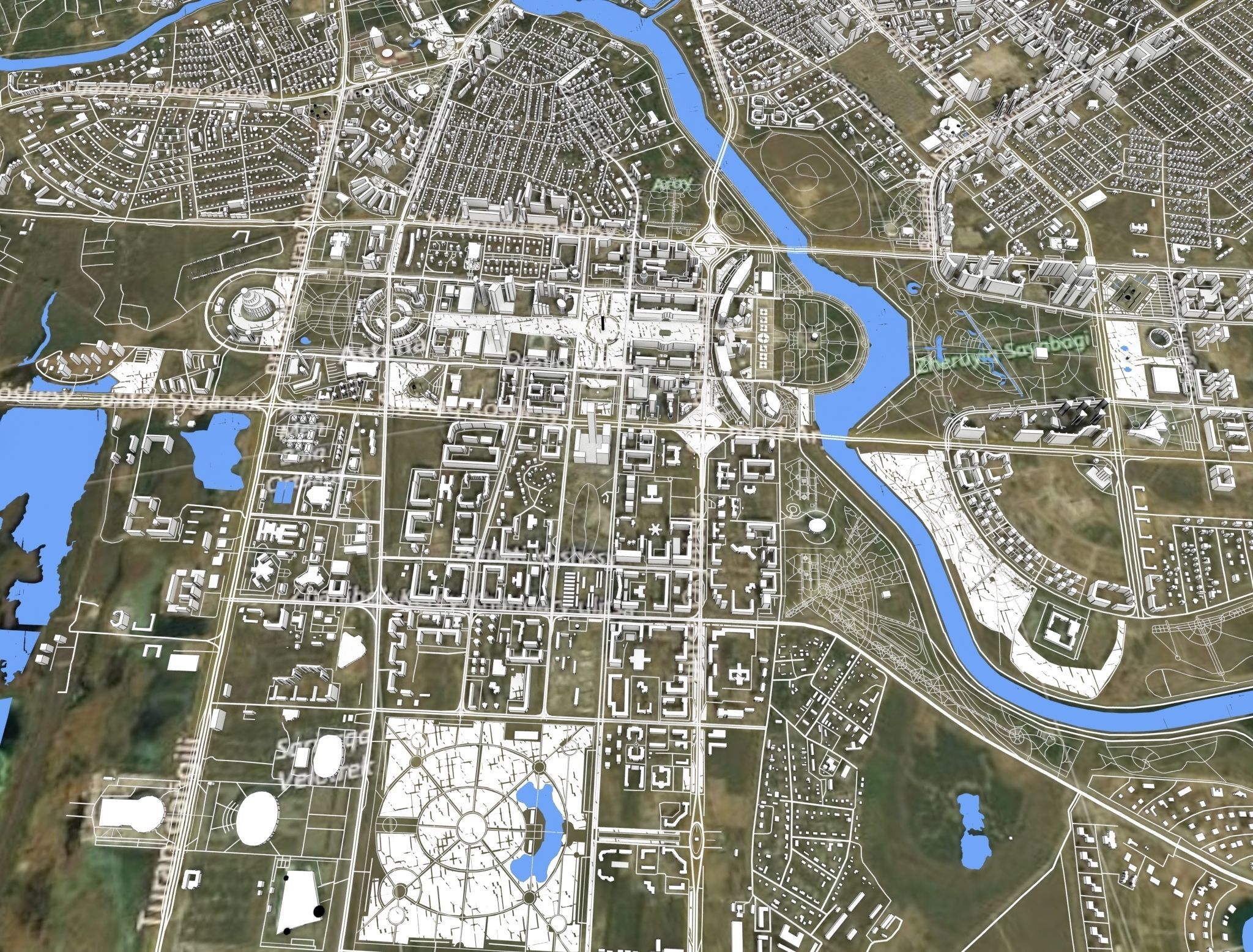 Astana Nur-Sultan Kazakhstan 3D model_2