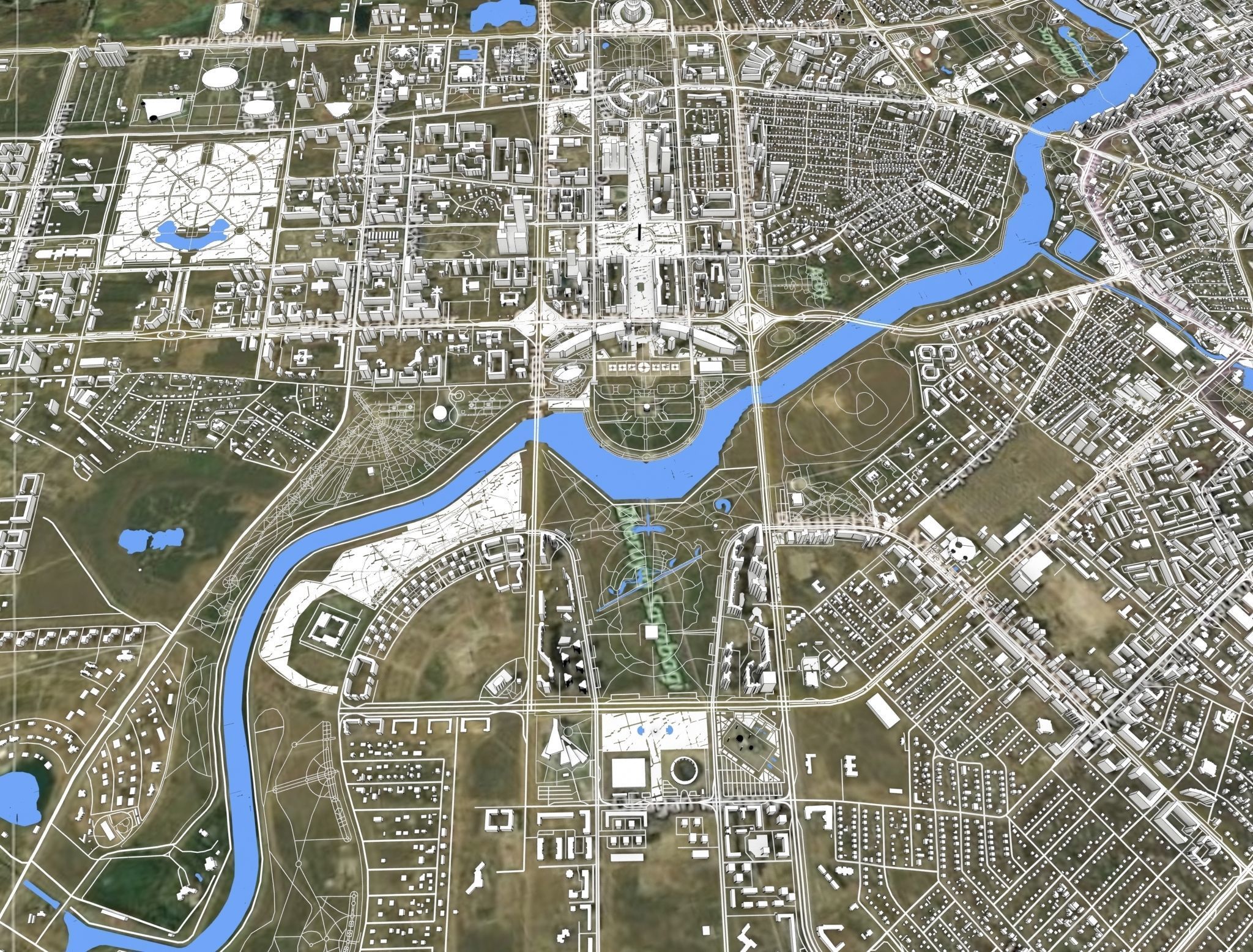 Astana Nur-Sultan Kazakhstan 3D model_7