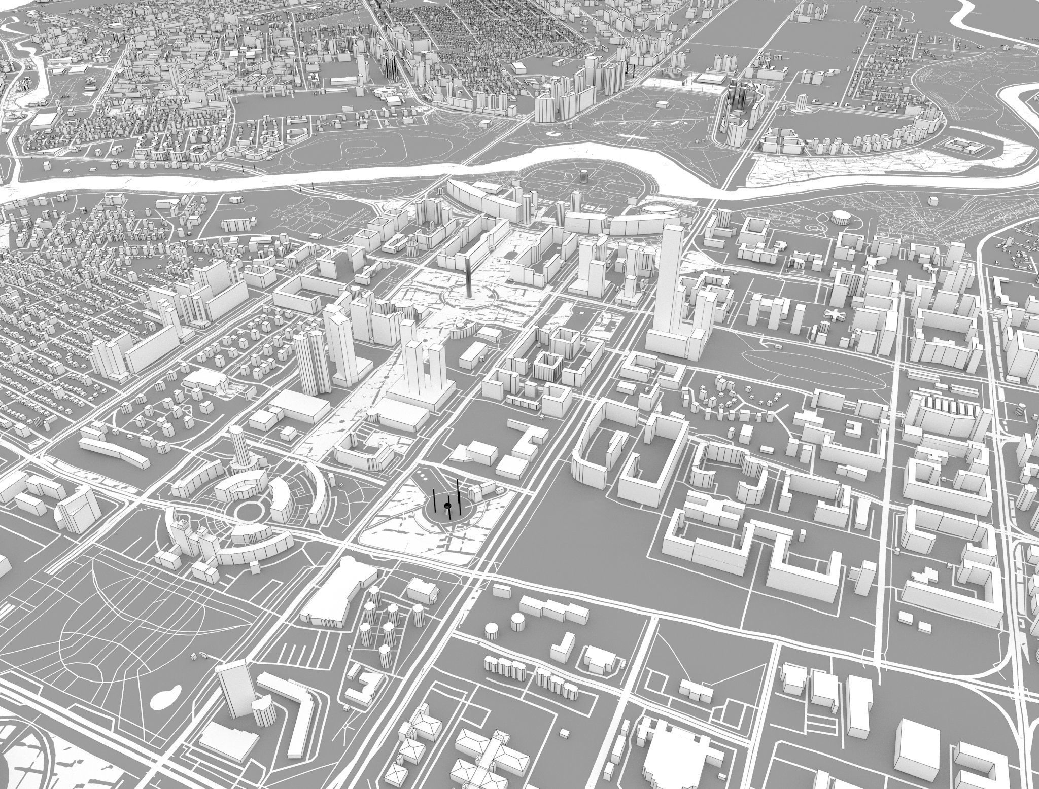 Astana Nur-Sultan Kazakhstan 3D model_10