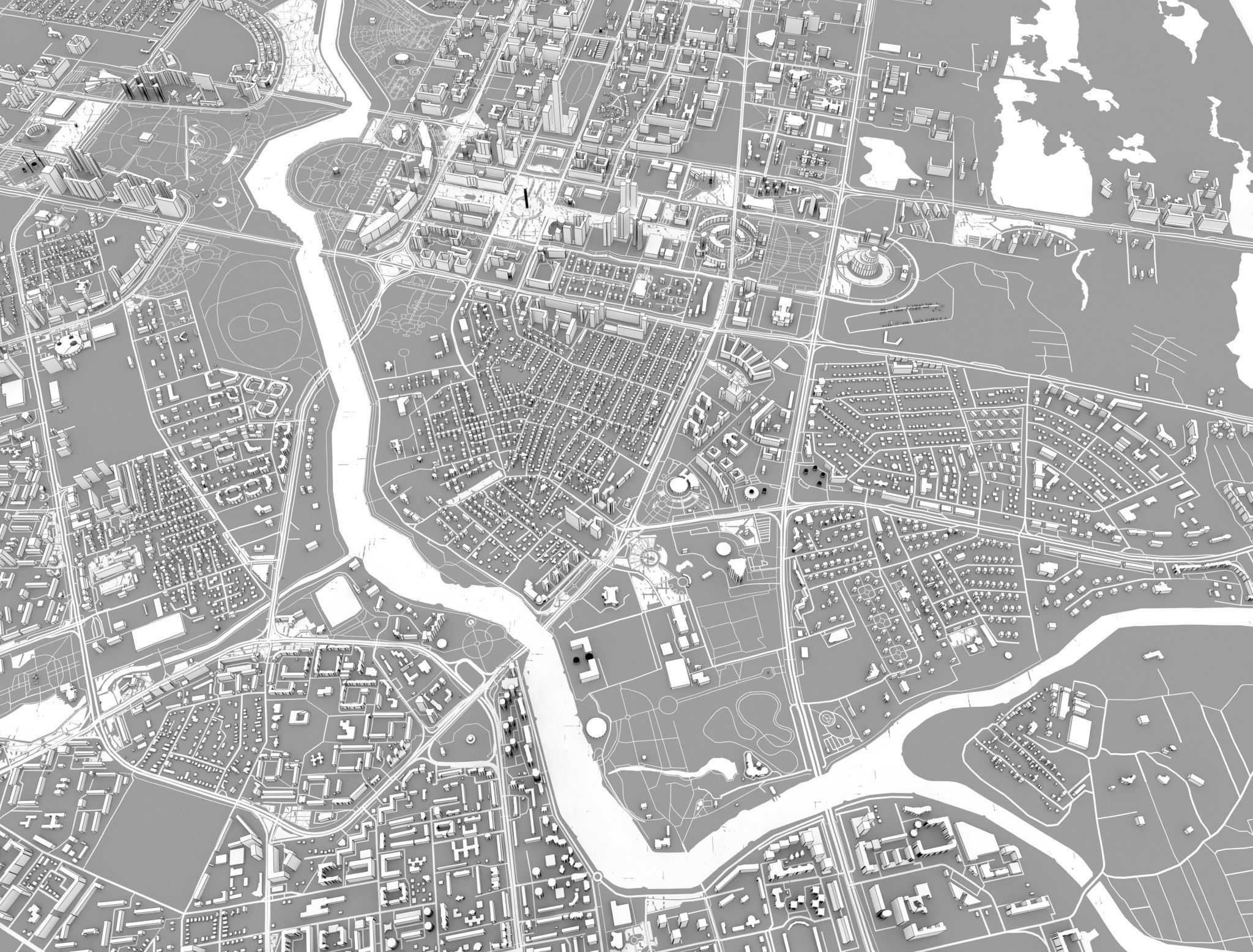 Astana Nur-Sultan Kazakhstan 3D model_14