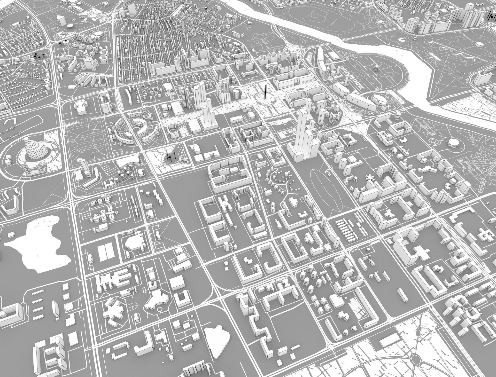 Astana Nur-Sultan Kazakhstan 3D model_16