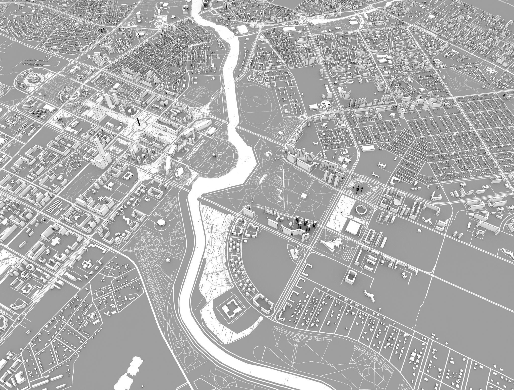 Astana Nur-Sultan Kazakhstan 3D model_13