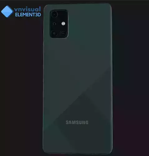 E3D - Samsung Galaxy A71 Prism Crush Blue 3D model