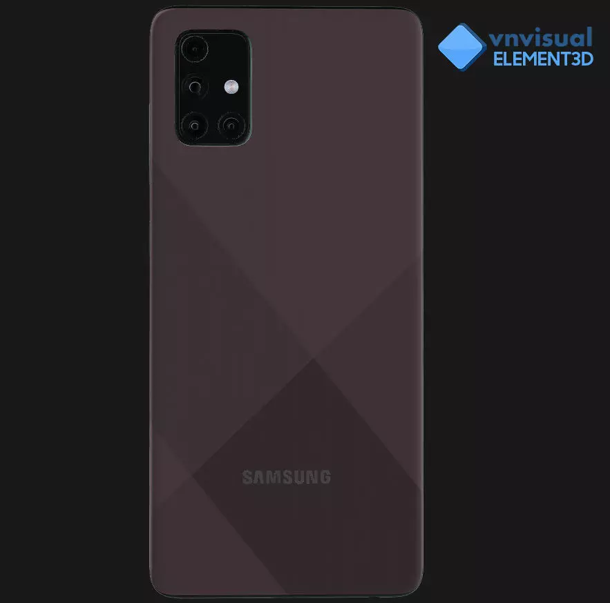 E3D - Samsung Galaxy A71 Prism Crush Pink 3D model