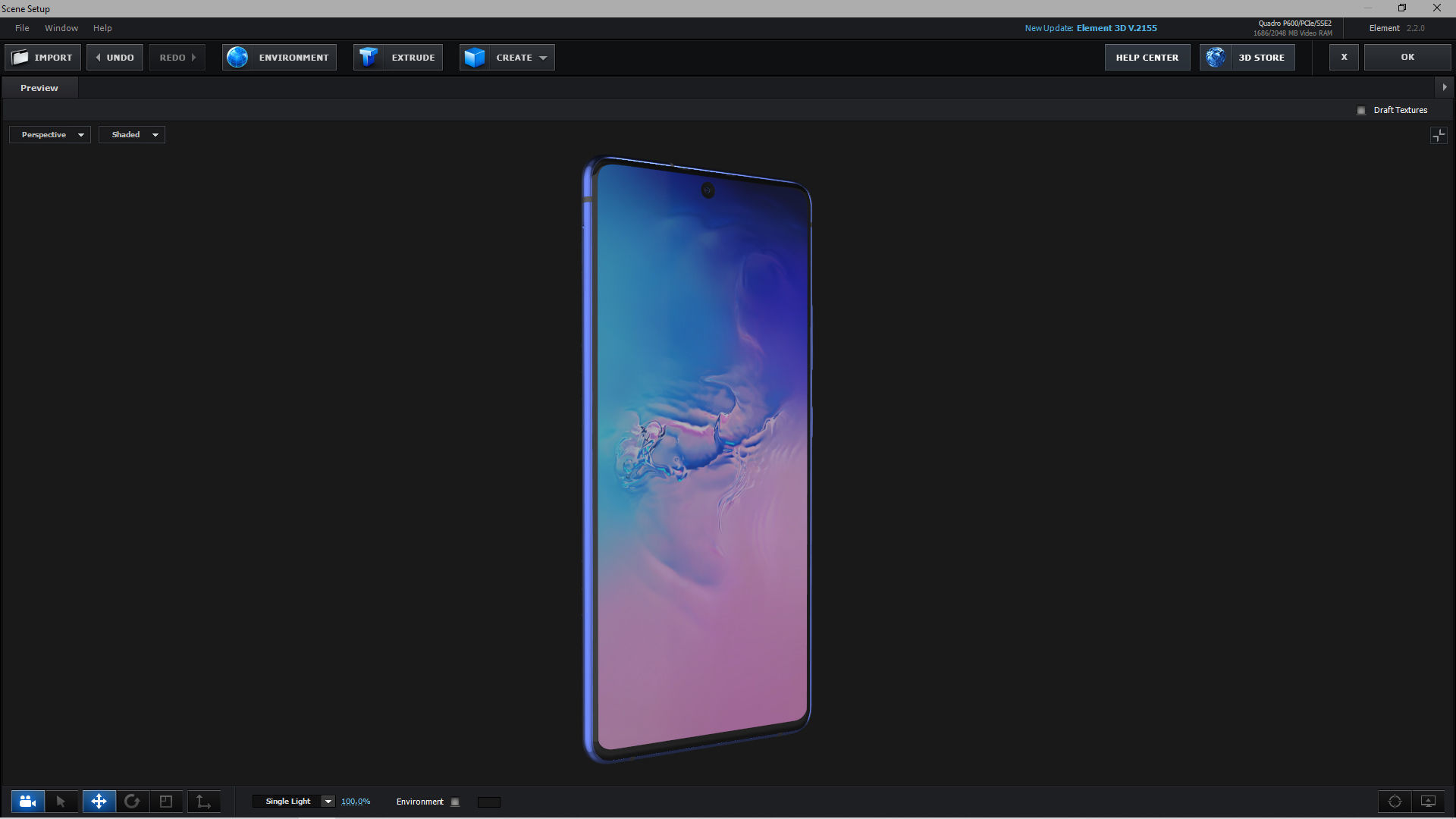 E3D - Samsung Galaxy S10 Lite Prism Blue 3D model_3