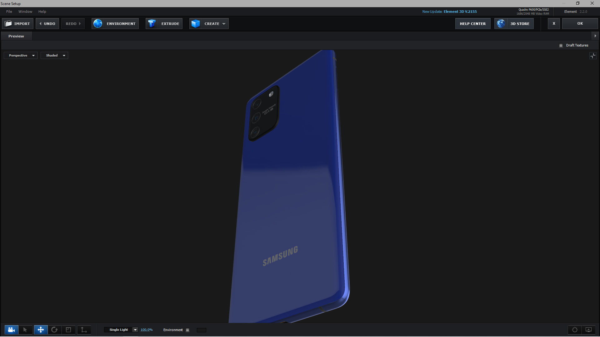 E3D - Samsung Galaxy S10 Lite Prism Blue 3D model_2