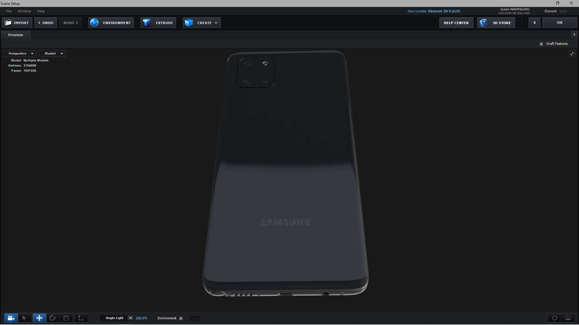 E3D - Samsung Galaxy Note 10 Lite Aura Black 3D model_4