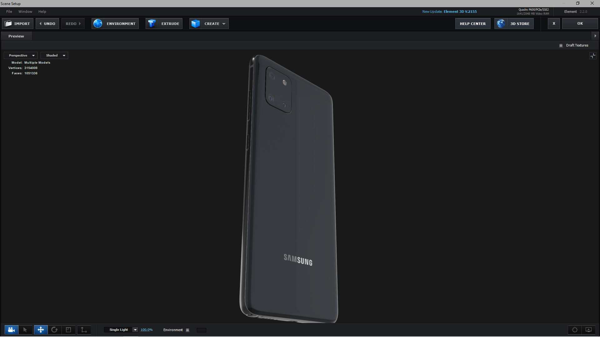 E3D - Samsung Galaxy Note 10 Lite Aura Black 3D model_3