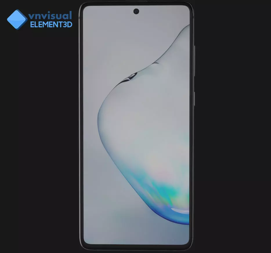 E3D - Samsung Galaxy Note 10 Lite Aura Black 3D model_0