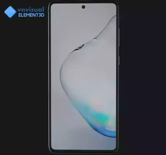 E3D - Samsung Galaxy Note 10 Lite Aura Black 3D model