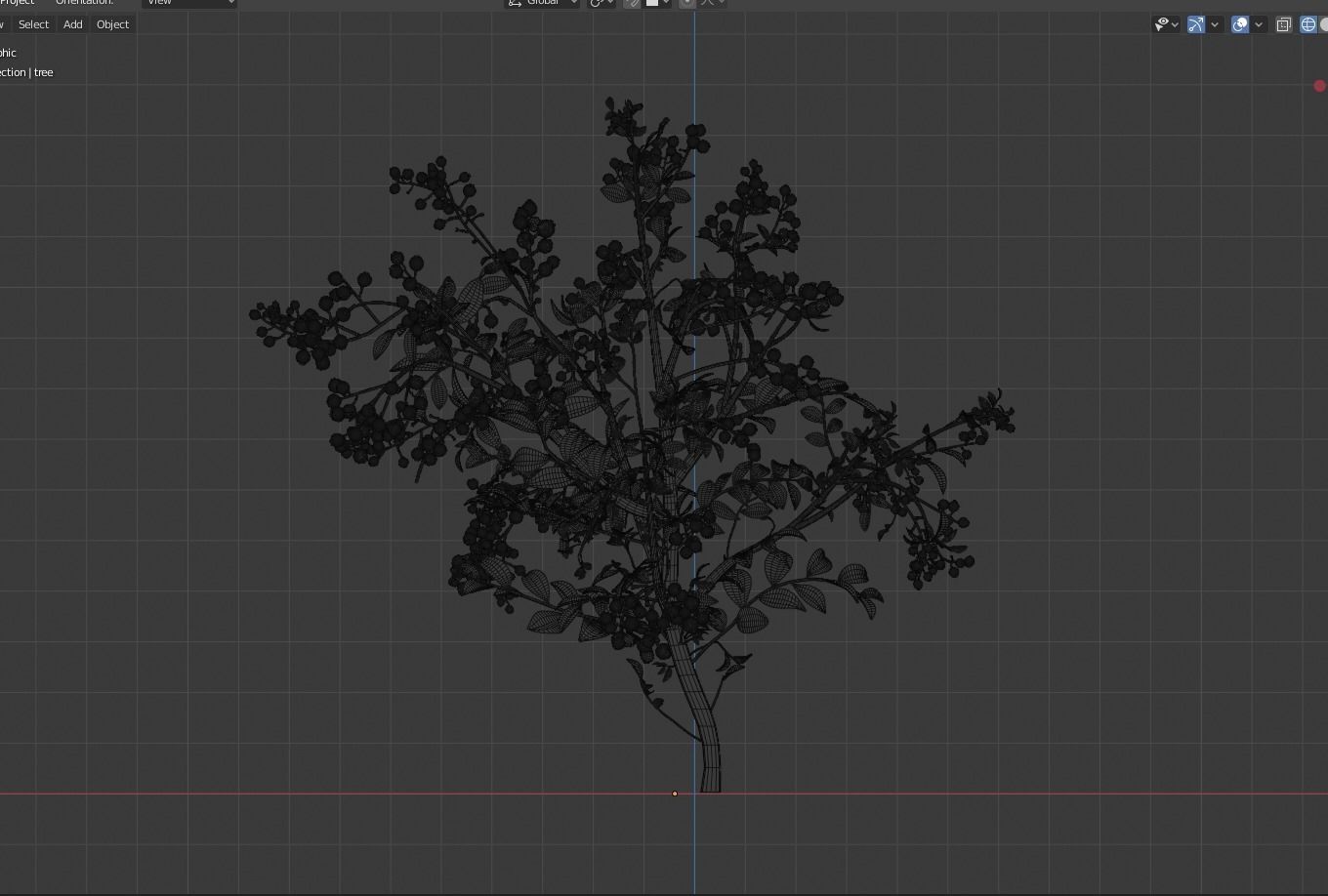 blue berry bushes 3D model_14