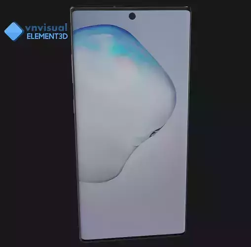 E3D - Samsung Galaxy Note 10 Plus Aura Black  3D model