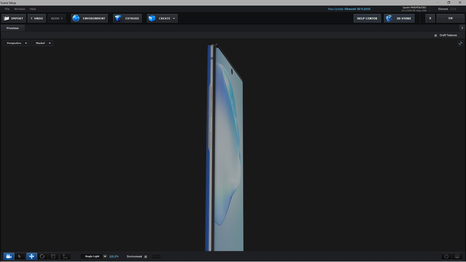 E3D - Samsung Galaxy Note 10 Plus Aura Blue 3D model_5