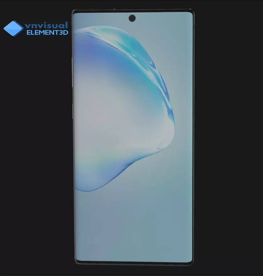 E3D - Samsung Galaxy Note 10 Plus Aura Blue 3D model_0