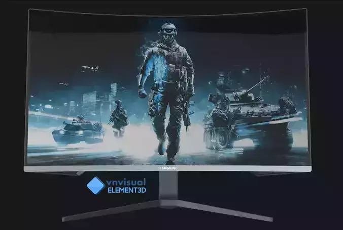 E3D - Samsung Odyssey G7  3D model