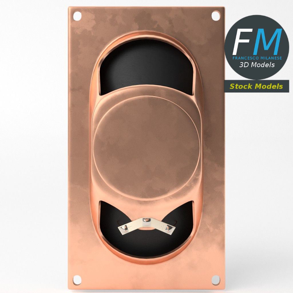 Rectangular speaker 3D model_5