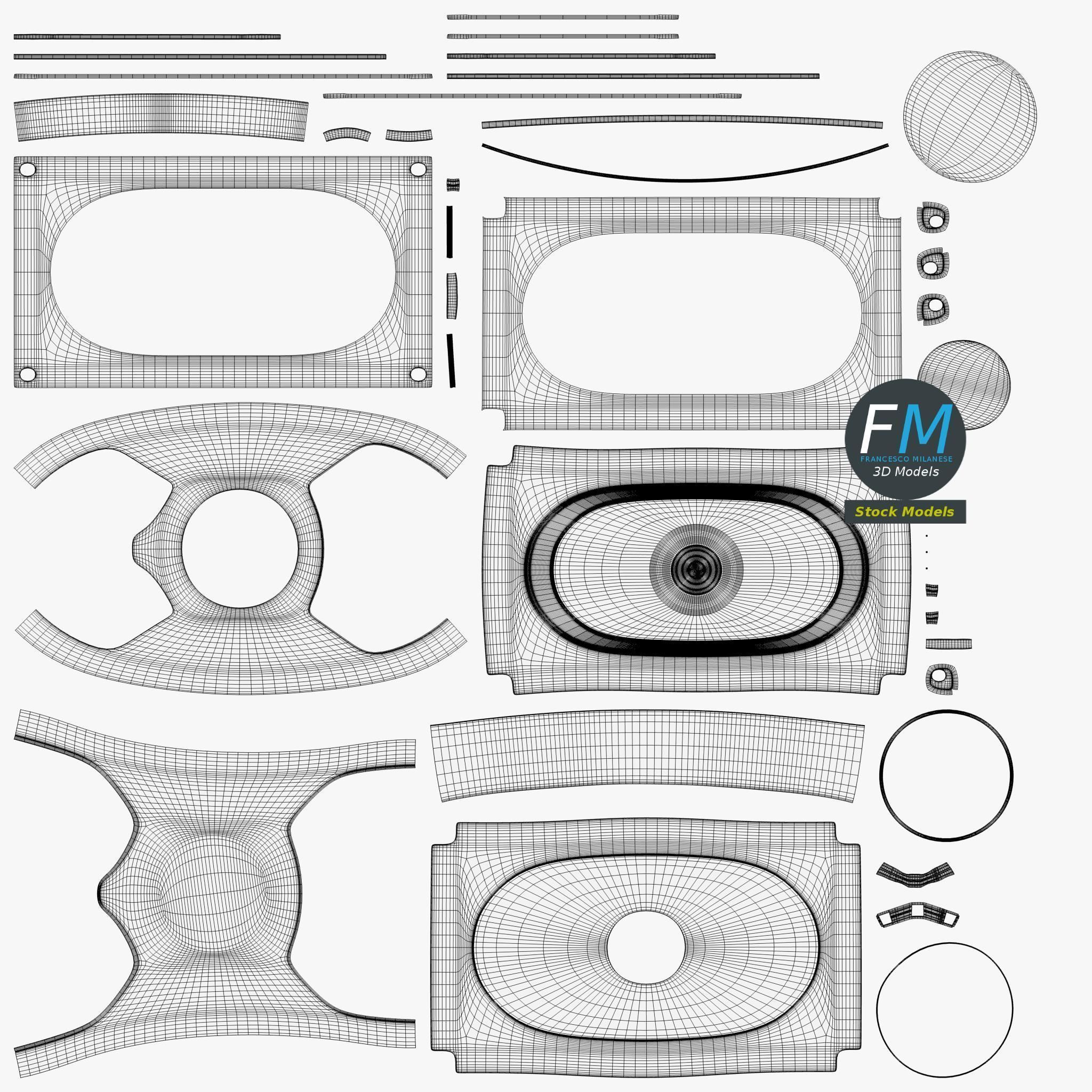 Rectangular speaker 3D model_11