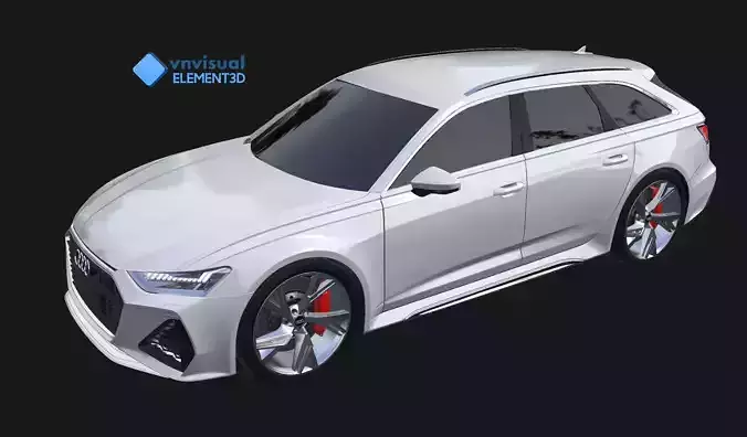E3D - 2020 Audi RS6 Avant 3D model