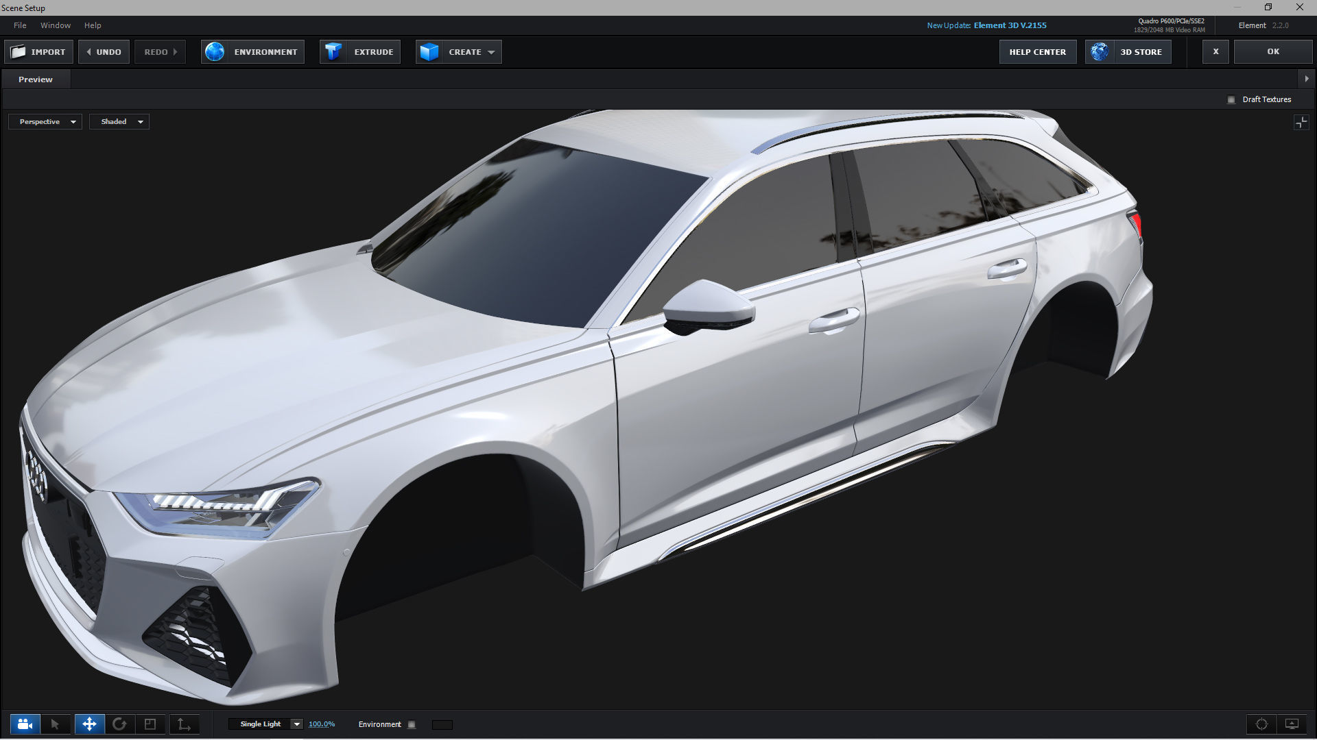 E3D - 2020 Audi RS6 Avant 3D model_8