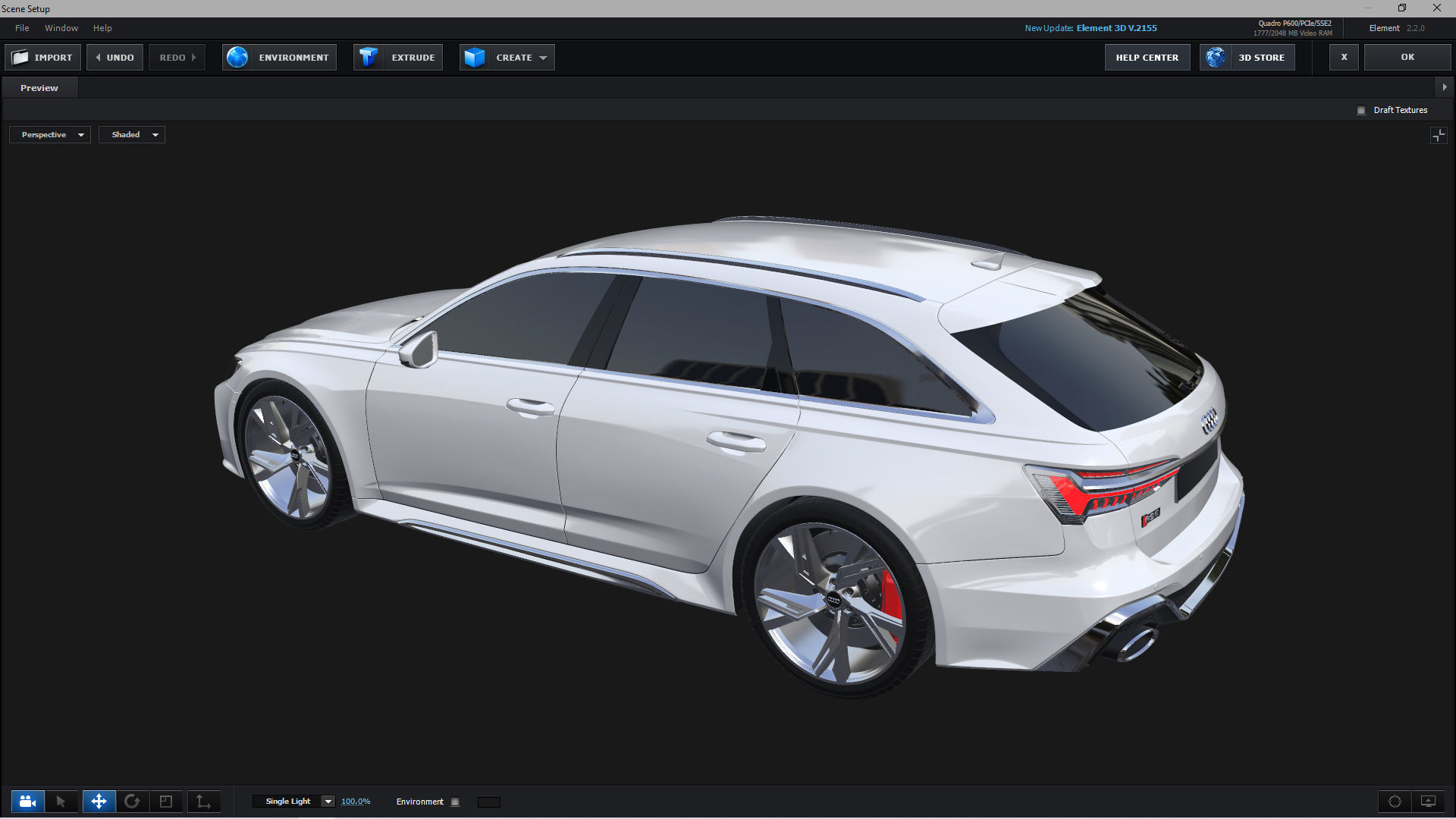 E3D - 2020 Audi RS6 Avant 3D model_2
