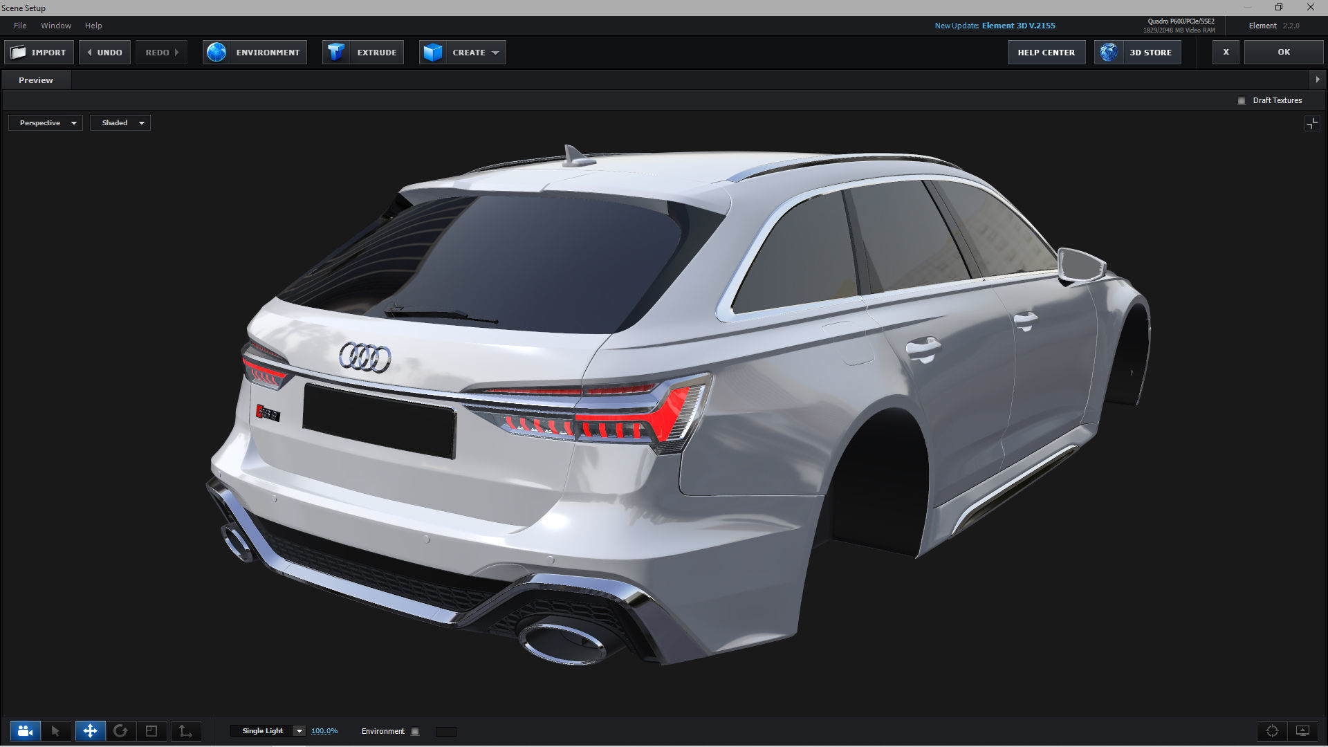 E3D - 2020 Audi RS6 Avant 3D model_9