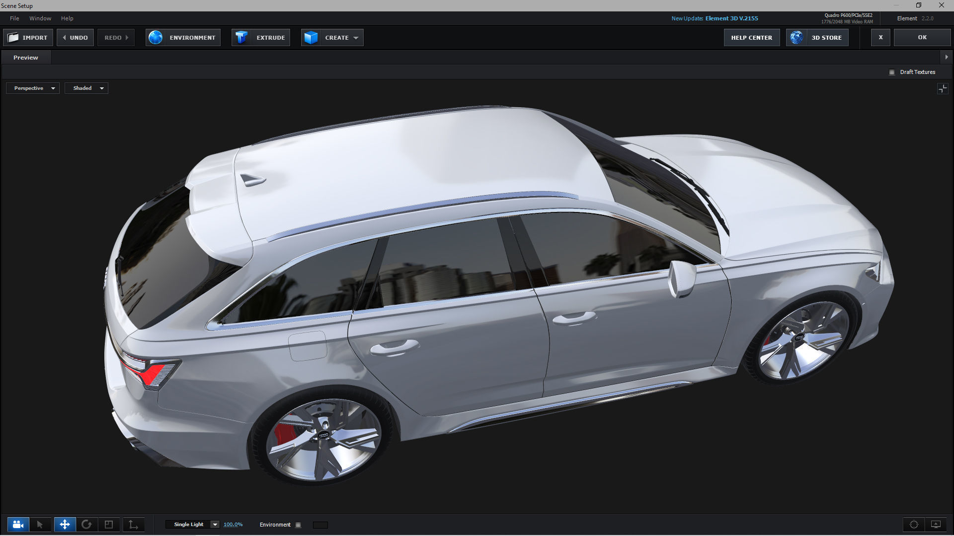 E3D - 2020 Audi RS6 Avant 3D model_4