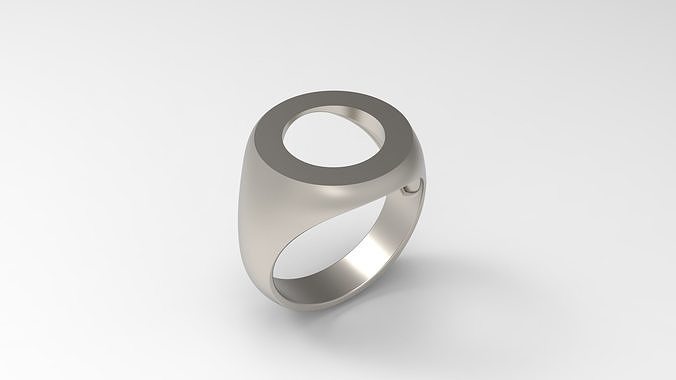 Round spinel Open Queen Rings in Eu Sizes 3D print model