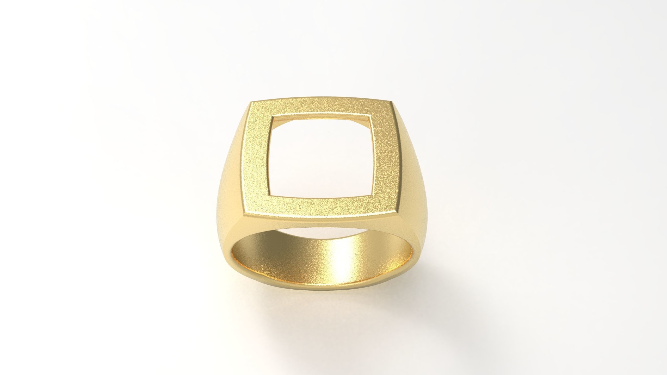 Cushion spinel Open Rings in Us Sizes 3D print model_4