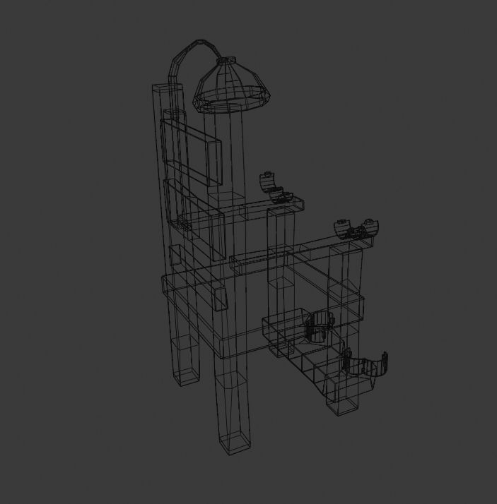 Torture chair 3D model_6