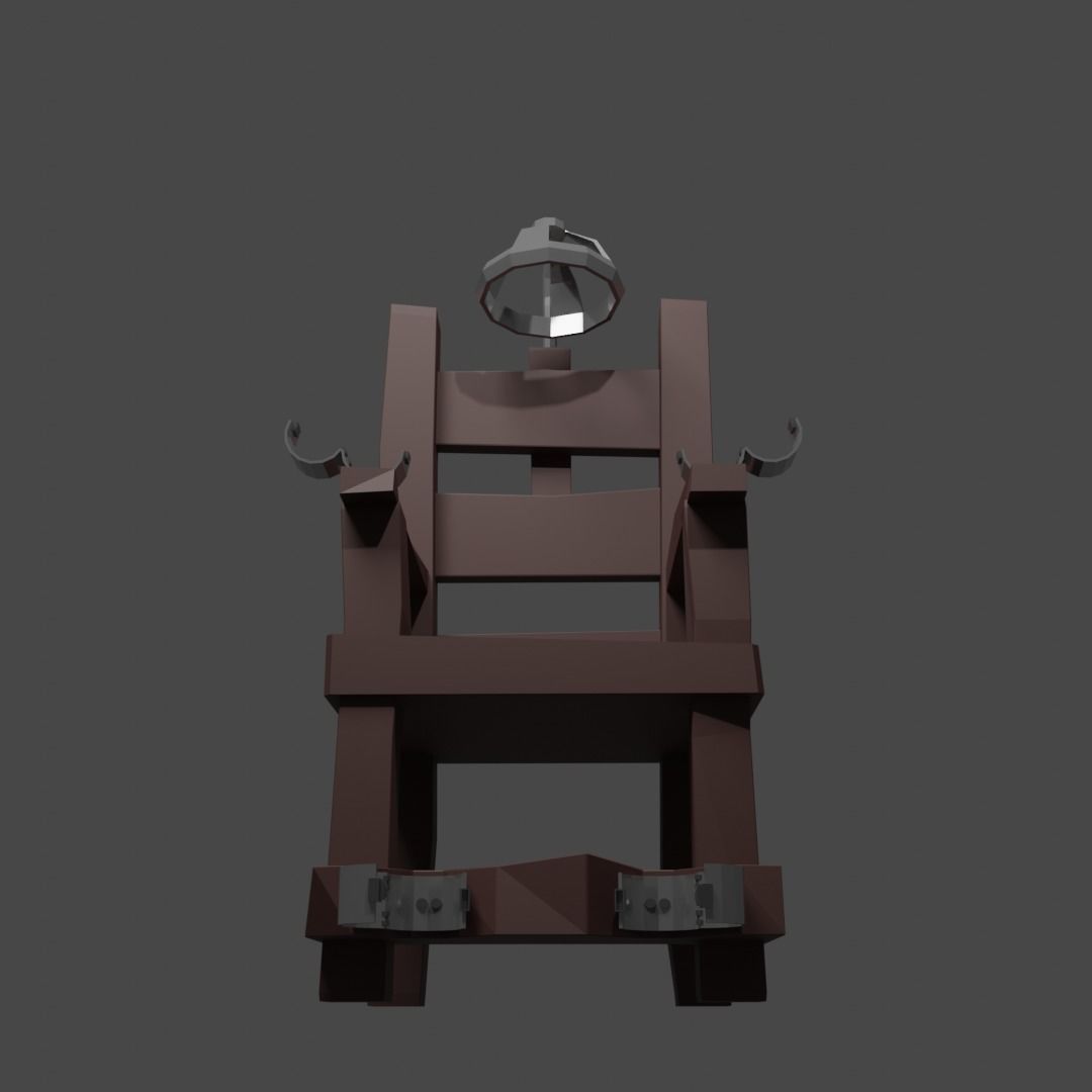 Torture chair 3D model_3
