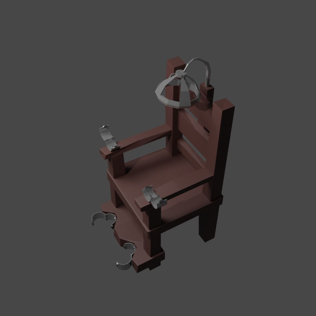 Torture chair 3D model_2