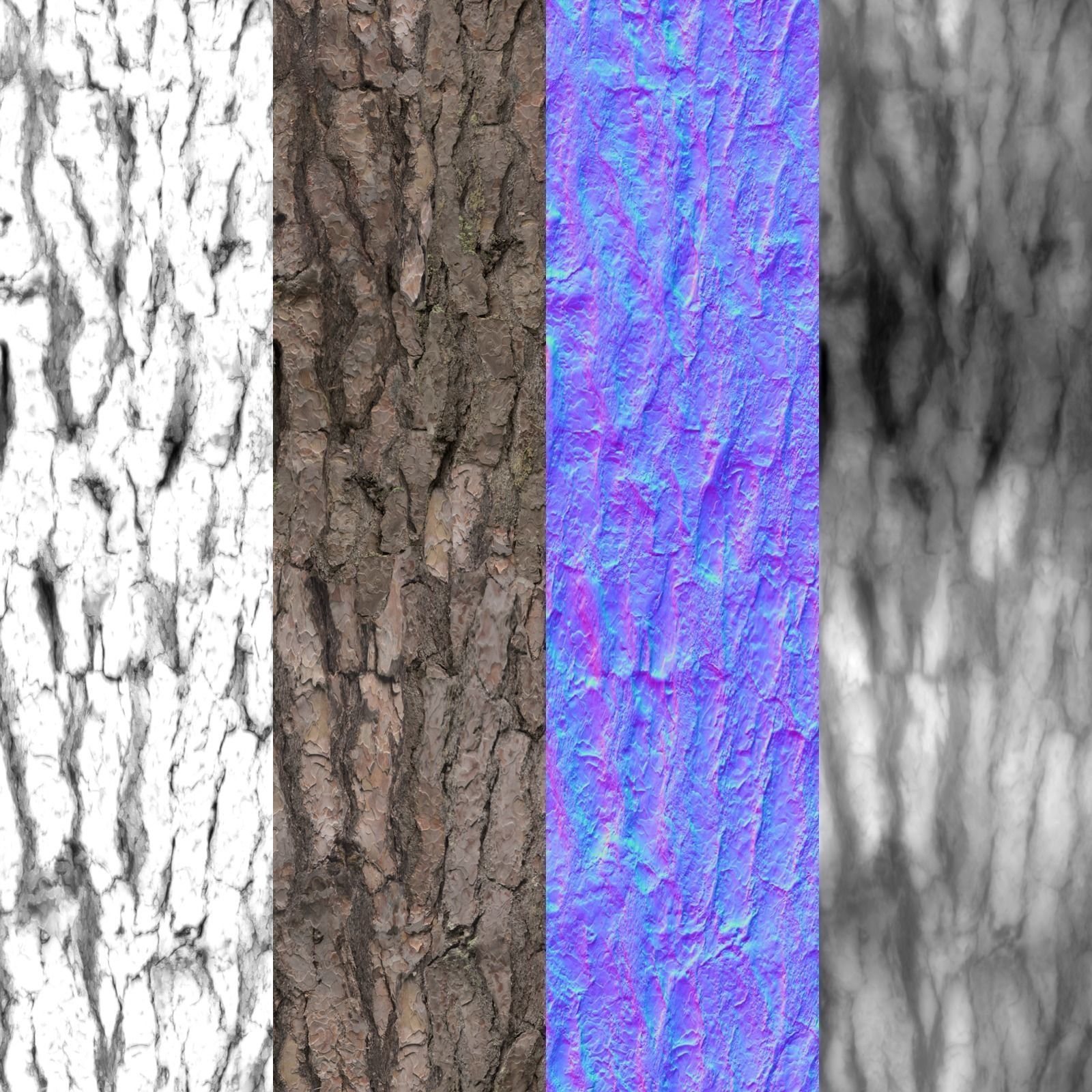 blue berry bushes component 3D model_13